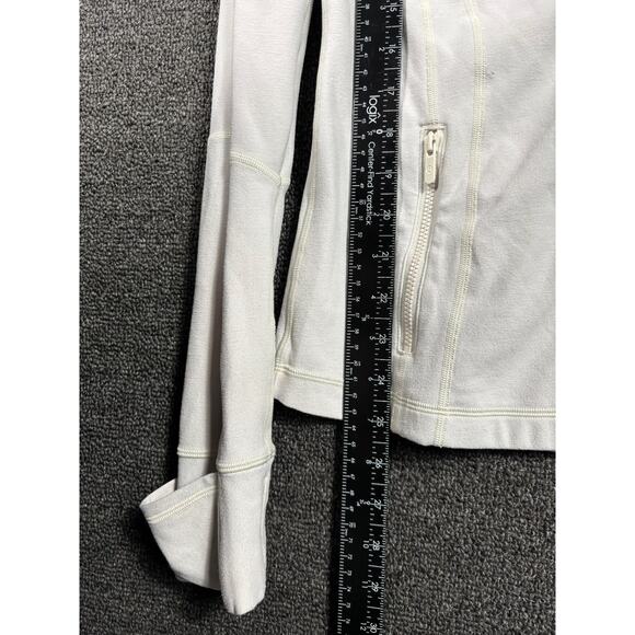 Lululemon Define Jacket Nulu Womens 8 White Opal Full Zip Athleisure *READ - Picture 8 of 9